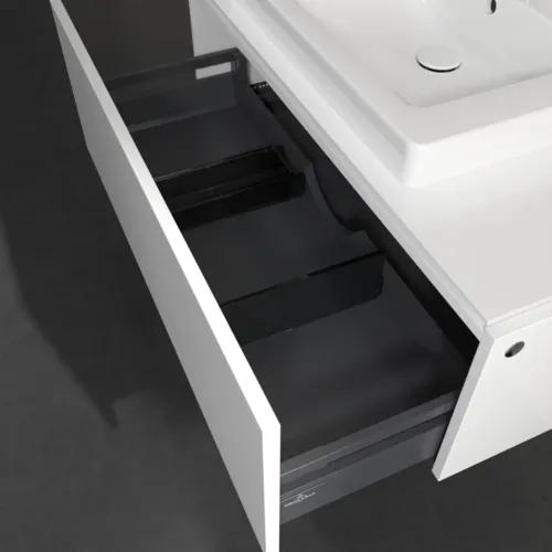 VILLEROY BOCH Legato toaletní skříňka, 1 zásuvka, 1000 x 380 x 500 mm, lesklá bílá / lesklá bílá #B68000DH, obrázek 6