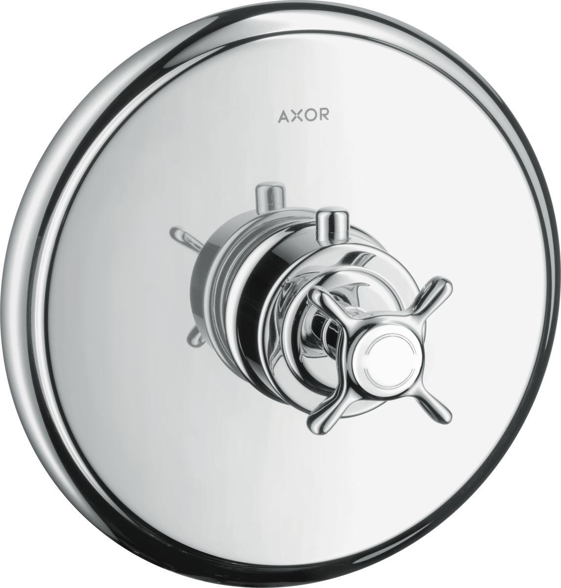 HANSGROHE AXOR Montreux Termostat s podomítkovou instalací s rukojetí ve tvaru kříže #16810000 - Chrom