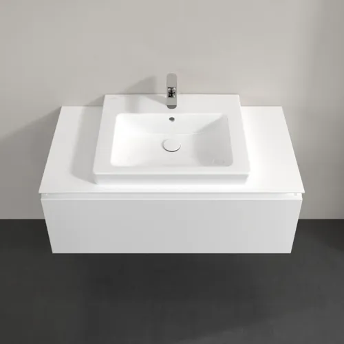 VILLEROY BOCH Legato toaletní skříňka, 1 zásuvka, 1000 x 380 x 500 mm, bílá matná / bílá matná #B68000MS, obrázek 4