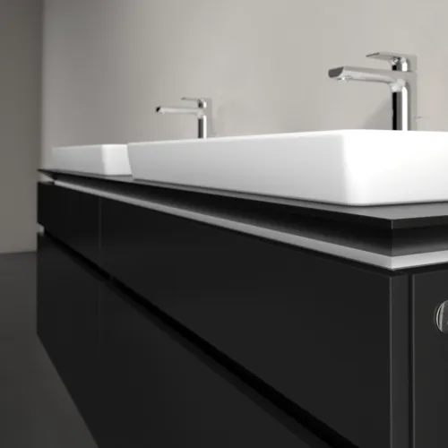 VILLEROY BOCH Legato toaletní skříňka, s osvětlením, 4 výsuvy, 1600 x 550 x 500 mm, černý matný lak / černý matný lak #B693L0PD, obrázek 4