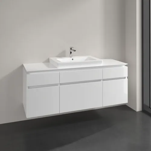 VILLEROY BOCH Legato toaletní skříňka, 5 výsuvů, 1400 x 550 x 500 mm, lesklá bílá / lesklá bílá #B68500DH, obrázek 2