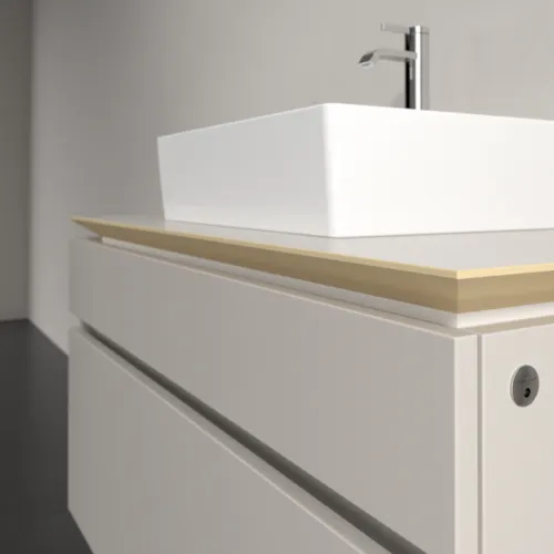 VILLEROY BOCH Legato toaletní skříňka, s osvětlením, 2 výsuvy, 1000 x 550 x 500 mm, Soft Grey / Soft Grey #B604L0VK, obrázek 4