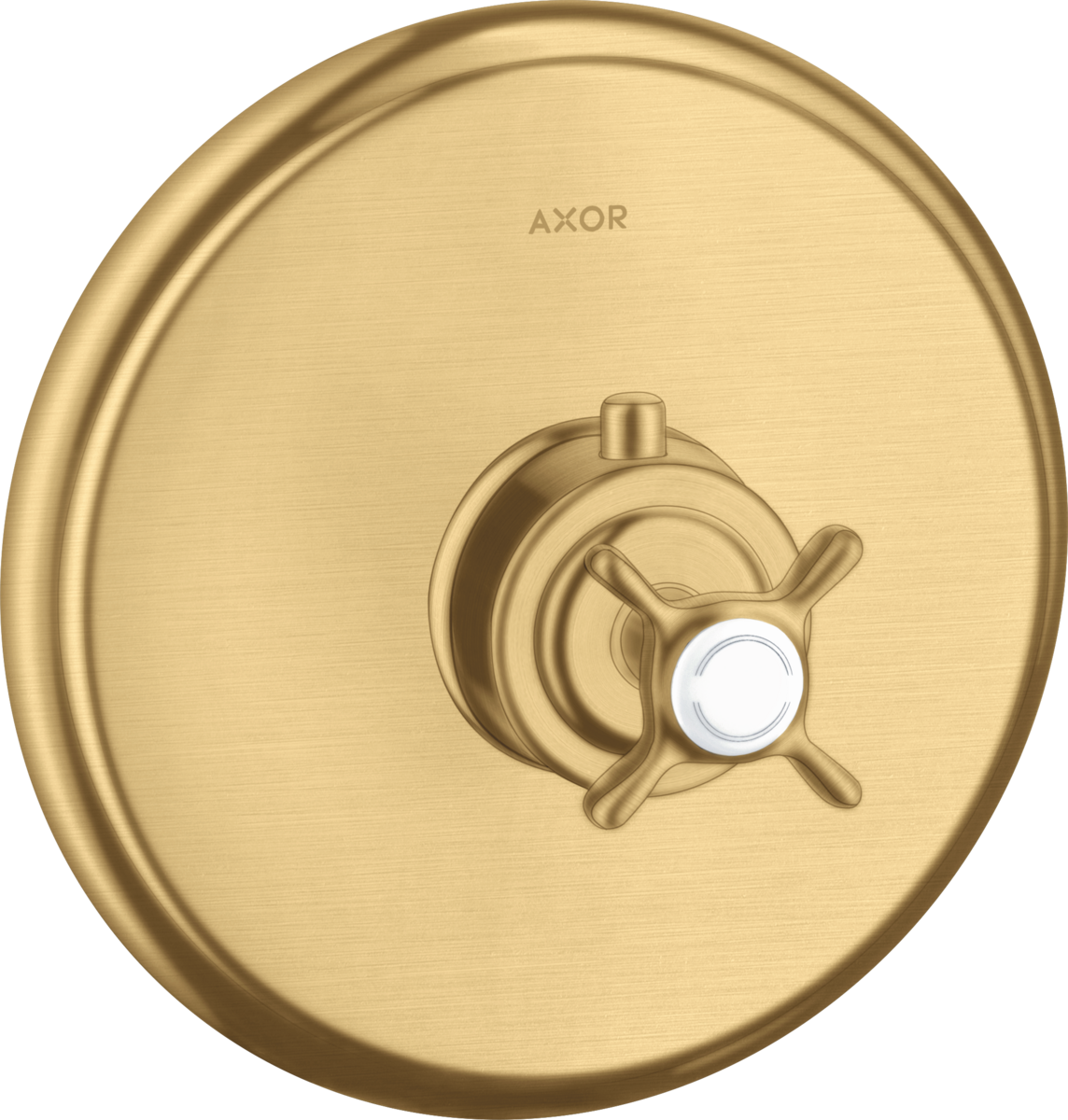 HANSGROHE Termostat AXOR Montreux HighFlow skrytý s křížovou rukojetí #16815250 - Brushed Gold Optic
