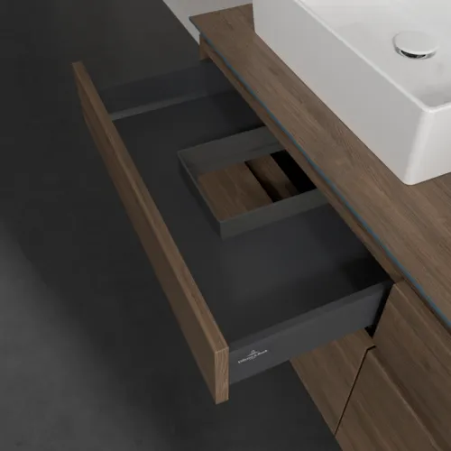 VILLEROY BOCH Legato toaletní skříňka, 4 výsuvy, 1400 x 550 x 500 mm, Arizona Oak / Arizona Oak #B66900VH, obrázek 7