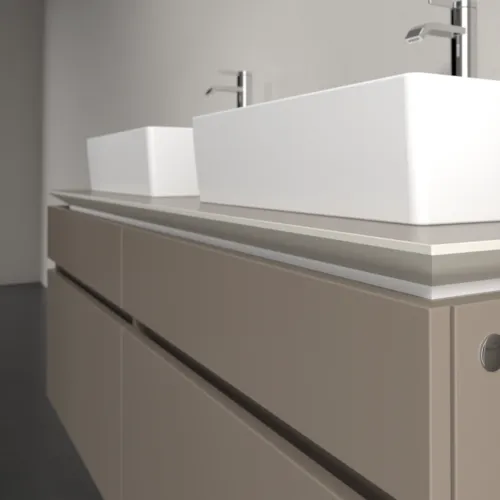 VILLEROY BOCH Legato toaletní skříňka, 4 výsuvy, 1400 x 550 x 500 mm, Truffle Grey / Truffle Grey #B66900VG, obrázek 5