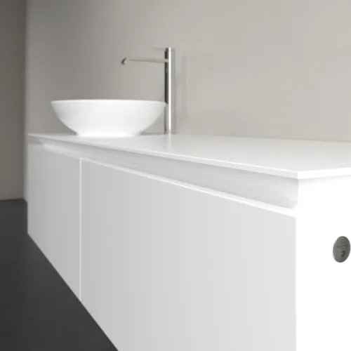 VILLEROY BOCH Legato toaletní skříňka, s osvětlením, 2 výsuvy, 1400 x 380 x 500 mm, bílá matná / bílá matná #B587L0MS, obrázek 4