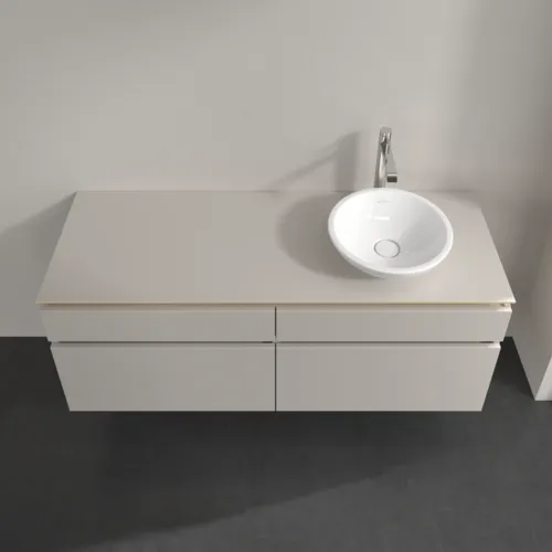 VILLEROY BOCH Legato toaletní skříňka, 4 výsuvy, 1400 x 550 x 500 mm, Soft Grey / Soft Grey #B59000VK, obrázek 4