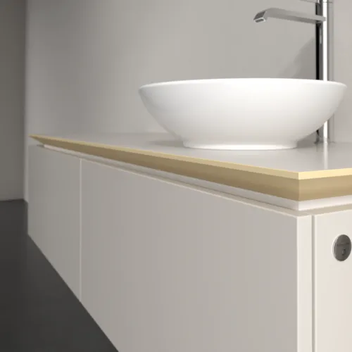 VILLEROY BOCH Legato toaletní skříňka, s osvětlením, 2 výsuvy, 1400 x 380 x 500 mm, Soft Grey / Soft Grey #B589L0VK, obrázek 4