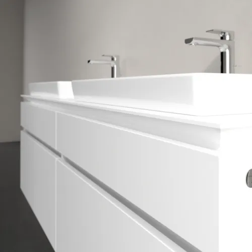 VILLEROY BOCH Legato toaletní skříňka, s osvětlením, 4 výsuvy, 1600 x 550 x 500 mm, bílá matná / bílá matná #B693L0MS, obrázek 4