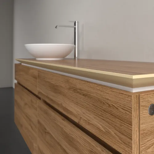 VILLEROY BOCH Legato toaletní skříňka, s osvětlením, 4 výsuvy, 1400 x 550 x 500 mm, dub Kansas / dub Kansas #B588L0RH, obrázek 4