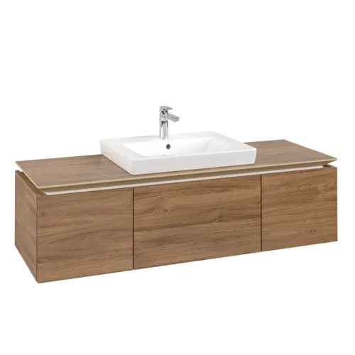 VILLEROY BOCH Legato toaletní skříňka, 3 výsuvy, 1200 x 380 x 500 mm, dub Kansas / dub Kansas #B68200RH
