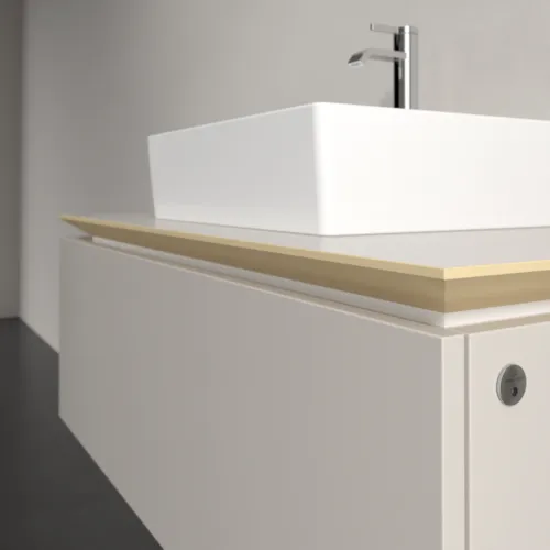 VILLEROY BOCH Legato toaletní skříňka, s osvětlením, 1 zásuvka, 1000 x 380 x 500 mm, Soft Grey / Soft Grey #B603L0VK, obrázek 4