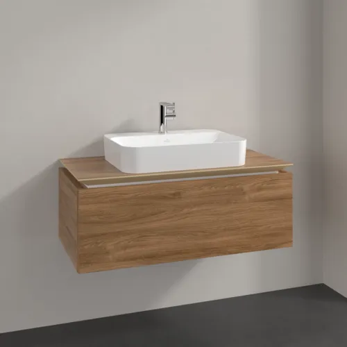 VILLEROY BOCH Legato toaletní skříňka, 1 zásuvka, 1000 x 380 x 500 mm, dub Kansas / dub Kansas #B75500RH, obrázek 2