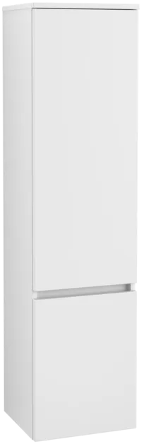 VILLEROY BOCH Vysoká skříň Legato, 2 dveře, 400 x 1550 x 350 mm, bílá matná / bílá matná #B73001MS
