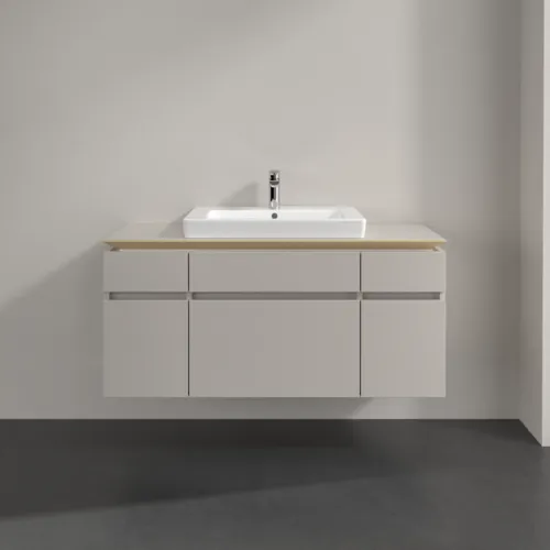 VILLEROY BOCH Legato toaletní skříňka, 5 výsuvů, 1200 x 550 x 500 mm, Soft Grey / Soft Grey #B68300VK, obrázek 3