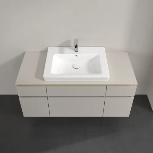 VILLEROY BOCH Legato toaletní skříňka, 5 výsuvů, 1200 x 550 x 500 mm, Soft Grey / Soft Grey #B68300VK, obrázek 4