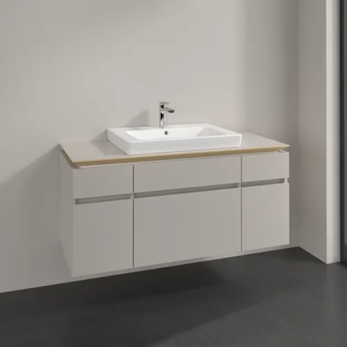 VILLEROY BOCH Legato toaletní skříňka, 5 výsuvů, 1200 x 550 x 500 mm, Soft Grey / Soft Grey #B68300VK, obrázek 2