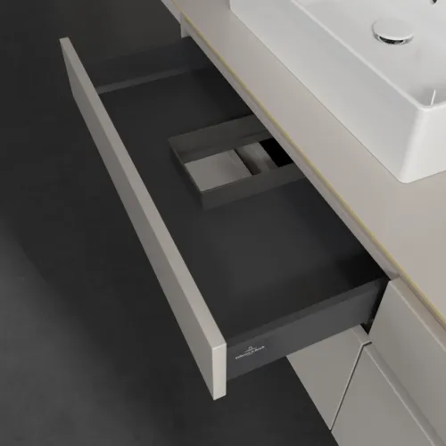 VILLEROY BOCH Legato toaletní skříňka, 4 výsuvy, 1600 x 550 x 500 mm, Soft Grey / Soft Grey #B67700VK, obrázek 7