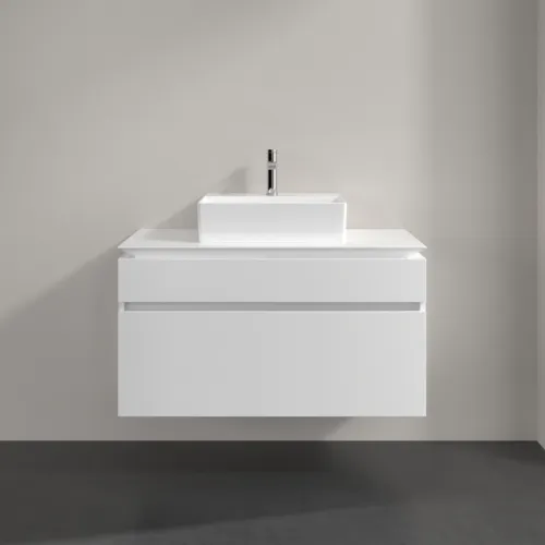 VILLEROY BOCH Legato toaletní skříňka, 2 výsuvy, 1000 x 550 x 500 mm, bílá matná / bílá matná #B60400MS, obrázek 3