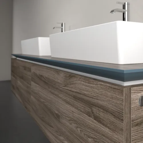 VILLEROY BOCH Legato toaletní skříňka, 2 výsuvy, 1600 x 380 x 500 mm, Kamenný dub / Kamenný dub #B67600RK, obrázek 5
