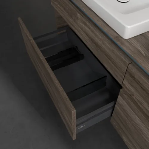 VILLEROY BOCH Legato toaletní skříňka, s osvětlením, 4 výsuvy, 1600 x 550 x 500 mm, Kamenný dub / Kamenný dub #B693L0RK, obrázek 5
