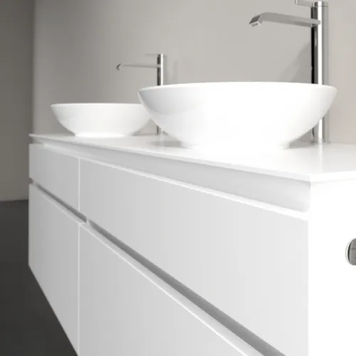 VILLEROY BOCH Legato toaletní skříňka, s osvětlením, 4 výsuvy, 1600 x 550 x 500 mm, bílá matná / bílá matná #B600L0MS, obrázek 4