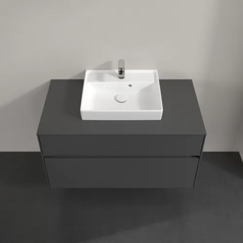 VILLEROY BOCH Toaletní skříňka Collaro, s osvětlením, 2 výsuvy, 1000 x 548 x 500 mm, lesklá šedá / lesklá šedá #C016B0FP, obrázek 4