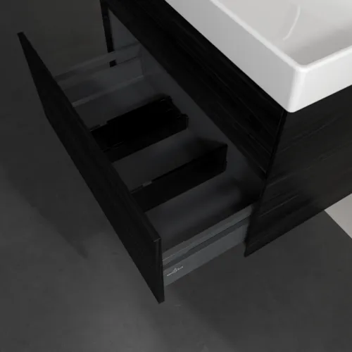 VILLEROY BOCH Toaletní skříňka Collaro, 2 výsuvy, 754 x 546 x 444 mm, černý dub #C01000AB, obrázek 6