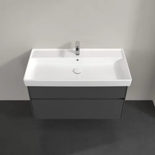 VILLEROY BOCH Toaletní skříňka Collaro, 2 výsuvy, 954 x 546 x 444 mm, lesklá šedá #C01100FP, obrázek 4