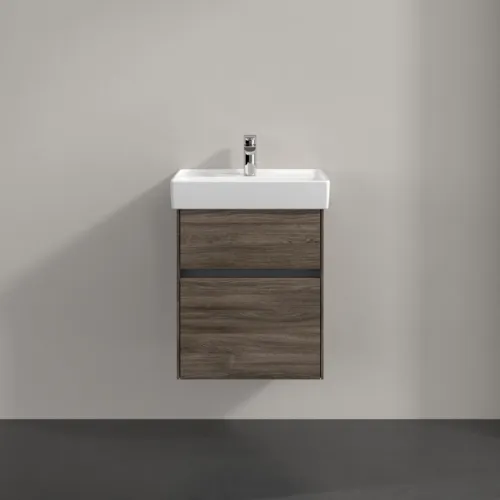 VILLEROY BOCH Toaletní skříňka Collaro, 2 výsuvy, 460 x 546 x 374 mm, dub kamenný #C00600RK, obrázek 3