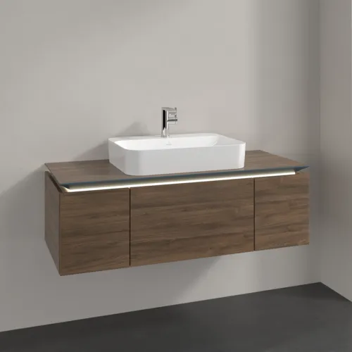VILLEROY BOCH Legato toaletní skříňka, s osvětlením, 3 výsuvy, 1200 x 380 x 500 mm, Arizona Oak / Arizona Oak #B757L0VH, obrázek 2