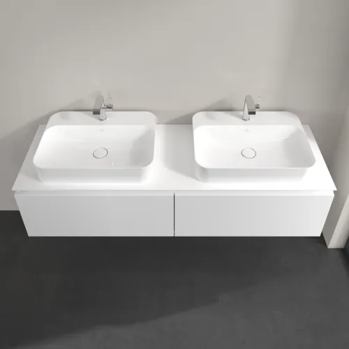 VILLEROY BOCH Legato toaletní skříňka, 2 výsuvy, 1600 x 380 x 500 mm, bílá matná / bílá matná #B76700MS, obrázek 4
