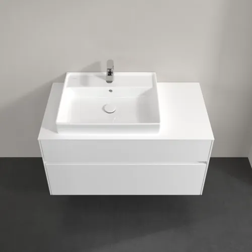 VILLEROY BOCH Collaro toaletní skříňka, s osvětlením, 2 výsuvy, 1000 x 548 x 500 mm, bílá matná / bílá matná #C017B0MS, obrázek 4