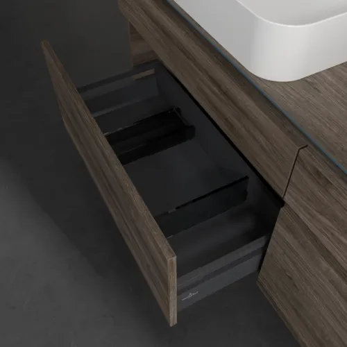 VILLEROY BOCH Legato toaletní skříňka, 4 výsuvy, 1600 x 550 x 500 mm, Kamenný dub / Kamenný dub #B76800RK, obrázek 6