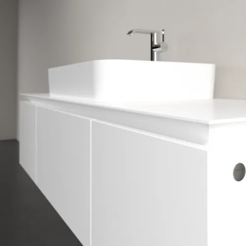 VILLEROY BOCH Legato toaletní skříňka, 3 výsuvy, 1400 x 380 x 500 mm, bílá matná / bílá matná #B75900MS, obrázek 5