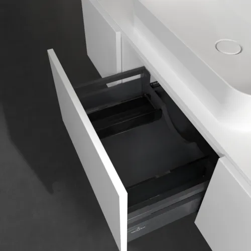 VILLEROY BOCH Legato toaletní skříňka, 3 výsuvy, 1400 x 380 x 500 mm, bílá matná / bílá matná #B75900MS, obrázek 6