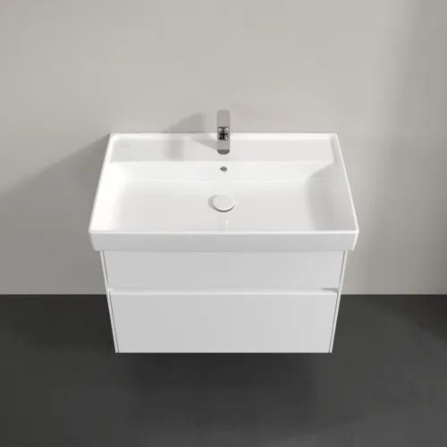 VILLEROY BOCH Toaletní skříňka Collaro, s osvětlením, 2 výsuvy, 754 x 546 x 444 mm, bílá matná #C010B0MS, obrázek 4