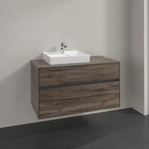 VILLEROY BOCH Toaletní skříňka Collaro, 2 výsuvy, 1000 x 548 x 500 mm, dub kamenný #C01400RK, obrázek 2