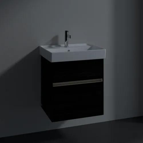 VILLEROY BOCH Toaletní skříňka Collaro, s osvětlením, 2 výsuvy, 510 x 546 x 414 mm, černý dub #C007B0AB, obrázek 5