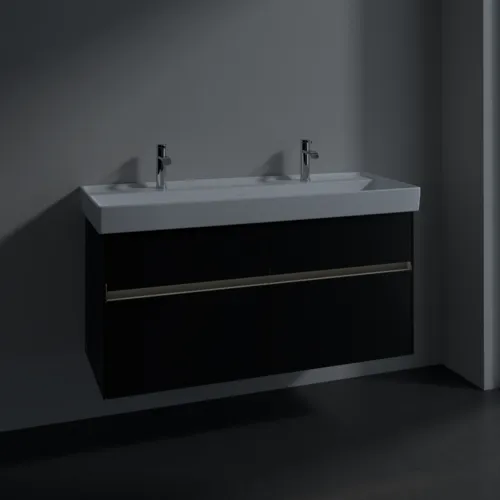 VILLEROY BOCH Toaletní skříňka Collaro, s osvětlením, 4 výsuvy, 1154 x 546 x 444 mm, Volcano Black #C012B0VL, obrázek 5