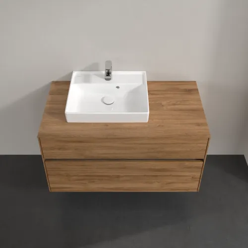 VILLEROY BOCH Toaletní skříňka Collaro, 2 výsuvy, 1000 x 548 x 500 mm, dub Kansas #C01400RH, obrázek 4