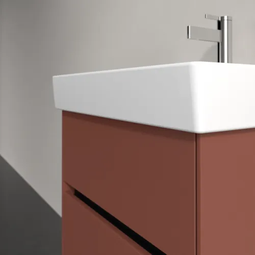 VILLEROY BOCH Umyvadlová skříňka Collaro, s osvětlením, 2 výsuvy, 510 x 546 x 414 mm, vínově červená #C007B0AH, obrázek 6