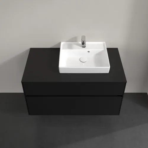 VILLEROY BOCH Collaro toaletní skříňka, 2 výsuvy, 1000 x 548 x 500 mm, Volcano Black / Volcano Black #C01500VL, obrázek 4