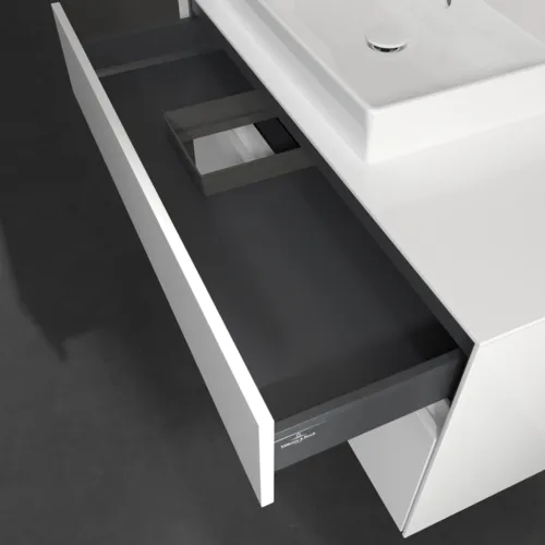 VILLEROY BOCH Umyvadlová skříňka Collaro, 2 zásuvky, 1000 x 548 x 500 mm, lesklá bílá / lesklá bílá #C01700DH, obrázek 7