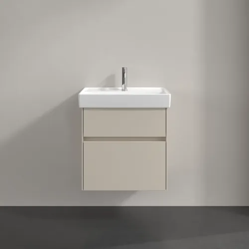 VILLEROY BOCH Toaletní skříňka Collaro, 2 výsuvy, 554 x 546 x 444 mm, kašmírově šedá #C00800VN, obrázek 3