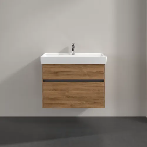 VILLEROY BOCH Umyvadlová skříňka Collaro, s osvětlením, 2 výsuvy, 754 x 546 x 444 mm, dub Kansas #C010B0RH, obrázek 3