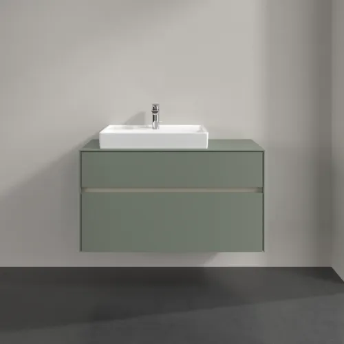 VILLEROY BOCH Toaletní skříňka Collaro, 2 výsuvy, 1000 x 548 x 500 mm, Soft Green / Soft Green #C01700AF, obrázek 3
