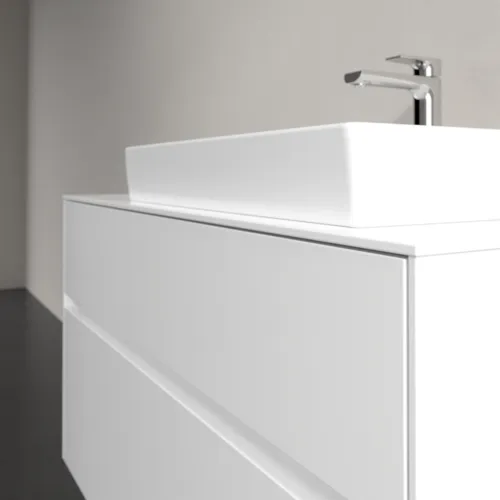 VILLEROY BOCH Umyvadlová skříňka Collaro, 2 zásuvky, 1000 x 548 x 500 mm, lesklá bílá / lesklá bílá #C01800DH, obrázek 5