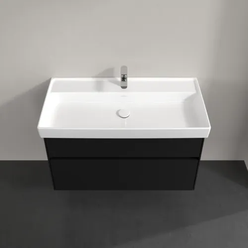 VILLEROY BOCH Toaletní skříňka Collaro, s osvětlením, 2 výsuvy, 954 x 546 x 444 mm, Volcano Black #C011B0VL, obrázek 4