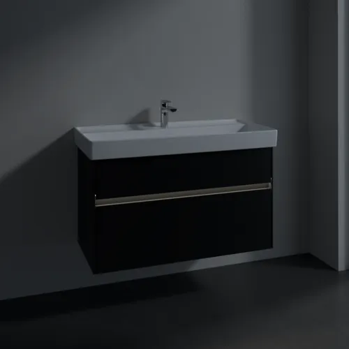 VILLEROY BOCH Toaletní skříňka Collaro, s osvětlením, 2 výsuvy, 954 x 546 x 444 mm, Volcano Black #C011B0VL, obrázek 5